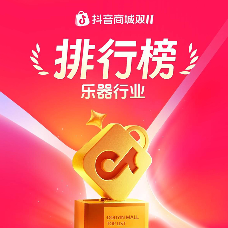 TERENCE 特倫斯 2025 雙 11 榮登抖音、京東兩大平臺樂器行業(yè)官方榜單